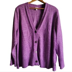 J.JILL Cotton Blend Ribbed Cardigan 2X
